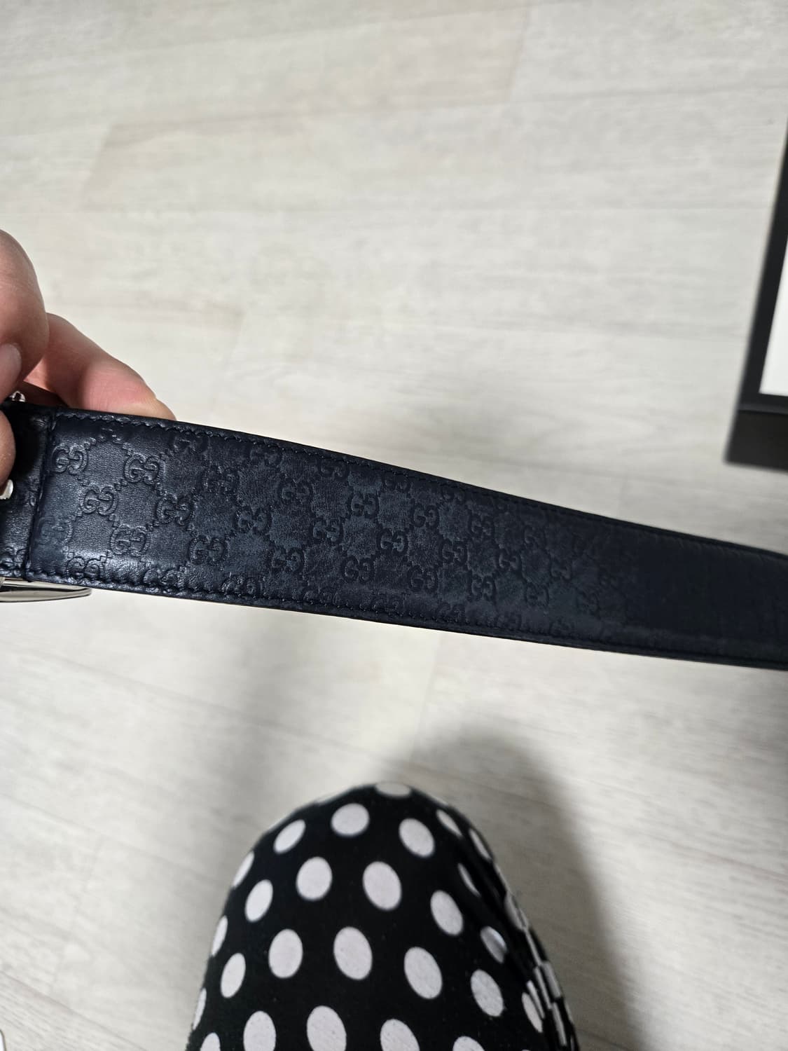 구찌벨트팝니다 네이비색상 상품이미지4