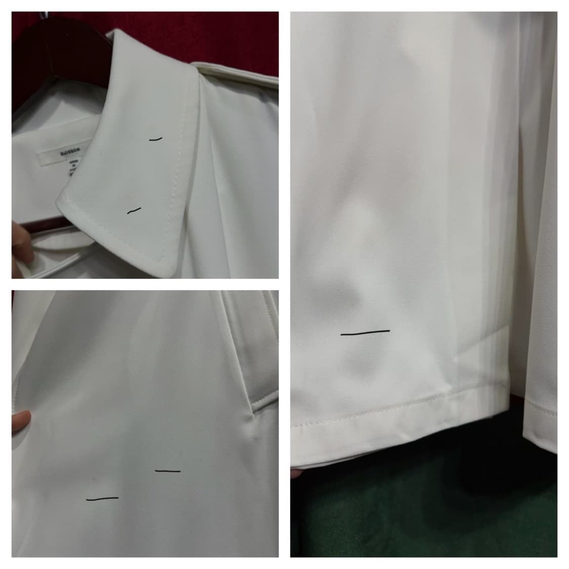 블라썸 흰색 화이트트렌치코트 55/44 상품이미지9