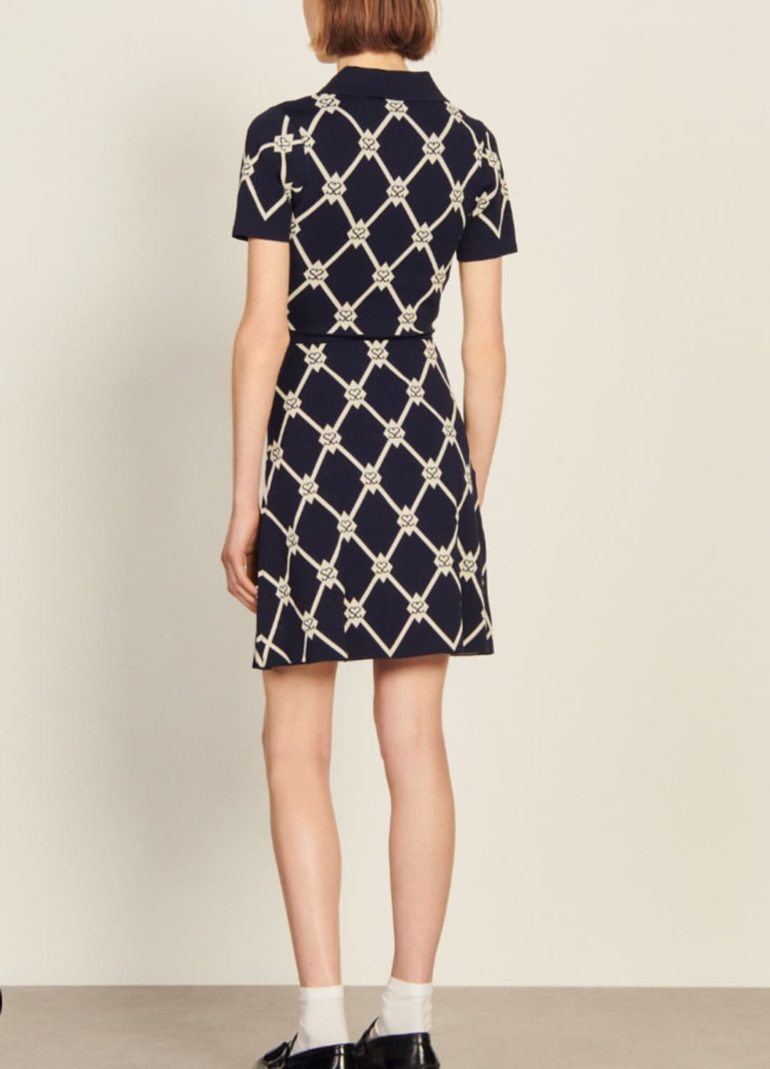 [정품] SANDRO 산드로 자카드 니트 원피스 상품이미지2