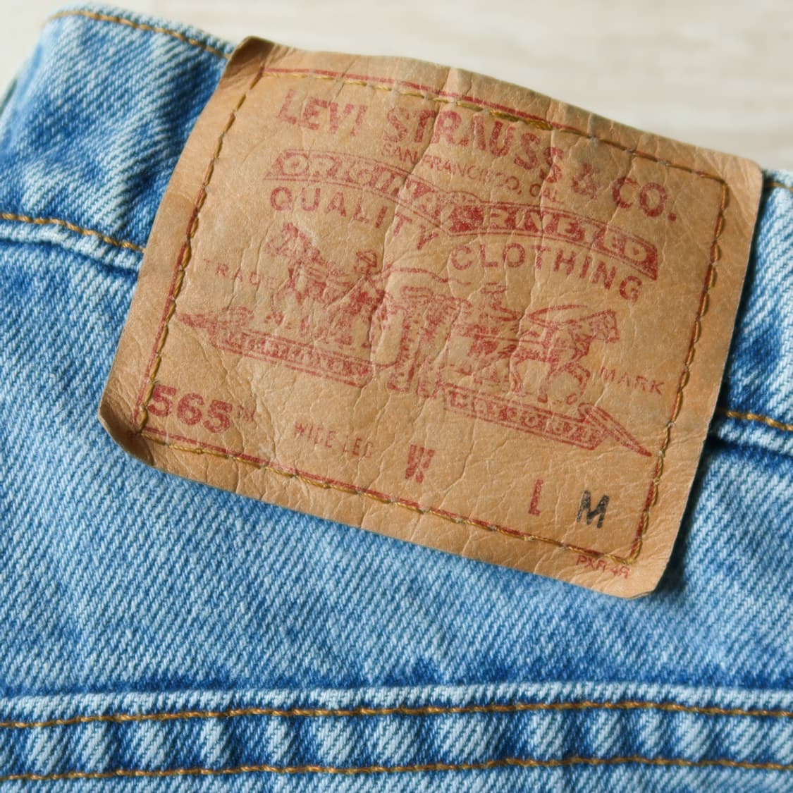 [Made in U.S.A] 빈티지 90s 리바이스 565 와이드 레그 상품이미지10