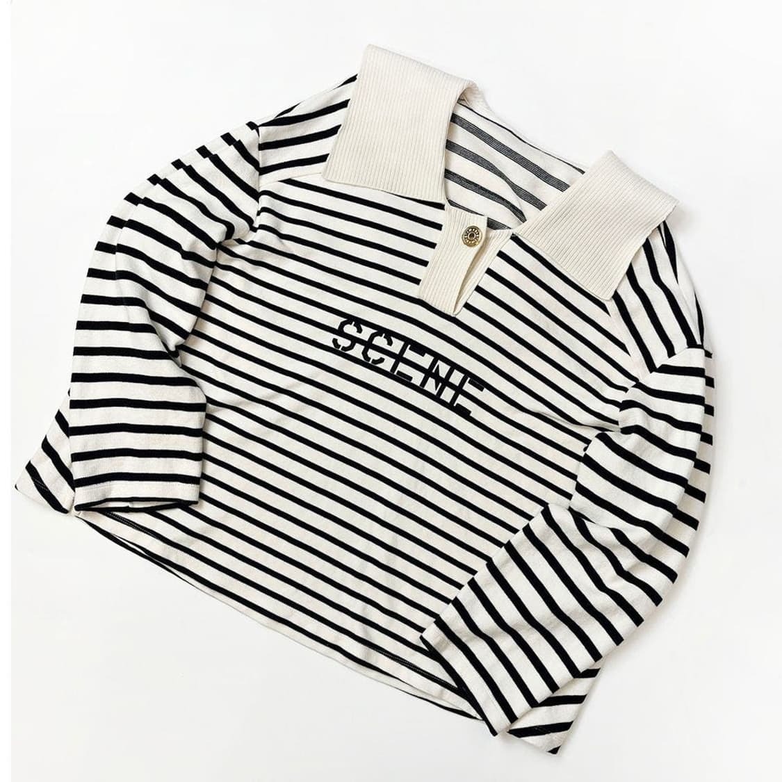 시스템 22FW 스트라이프 아카이브 세일러 니트 PR2027 상품이미지1