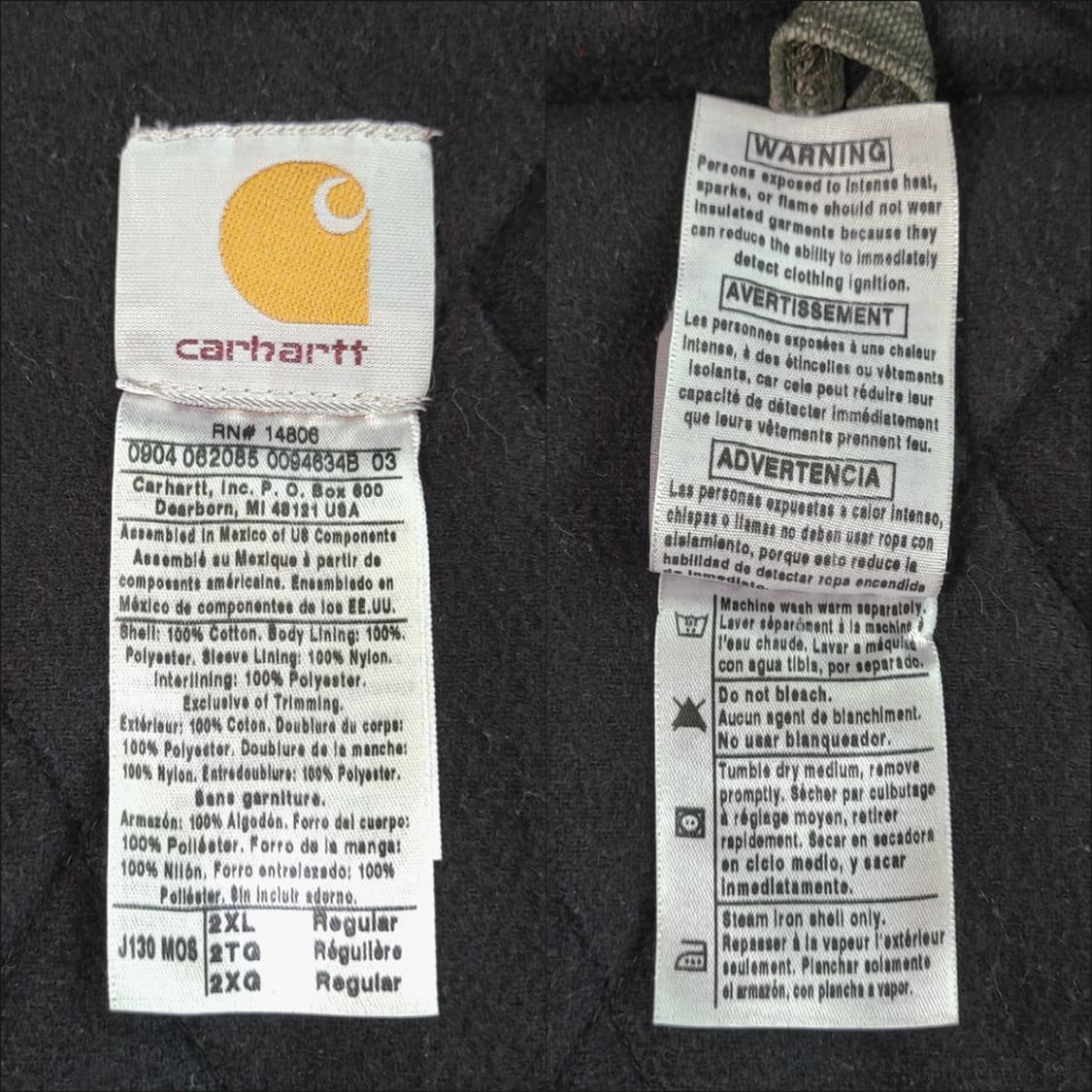 칼하트 J130 액티브 자켓 MOS (모스그린) 상품이미지5