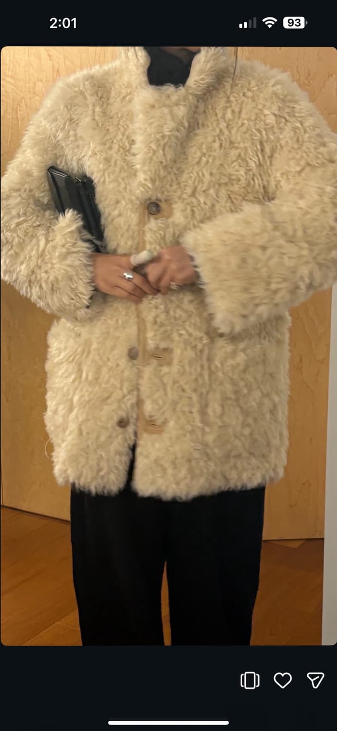 (구해요!) LFM Layered Shearling Jacket 퍼자켓 상품이미지1