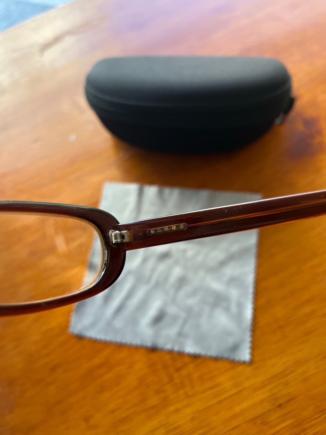 백산안경 빈티지 브라운 스퀘어 프레임 상품이미지8