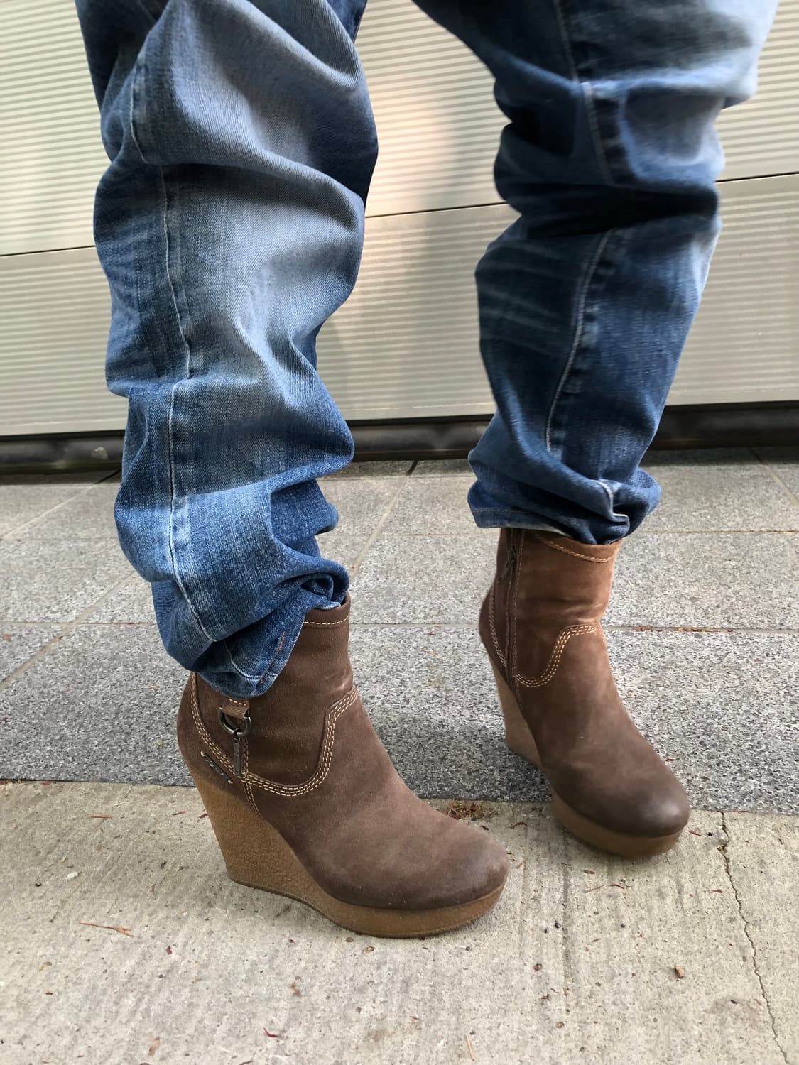 Diesel suede wedge ankle boots 상품이미지1