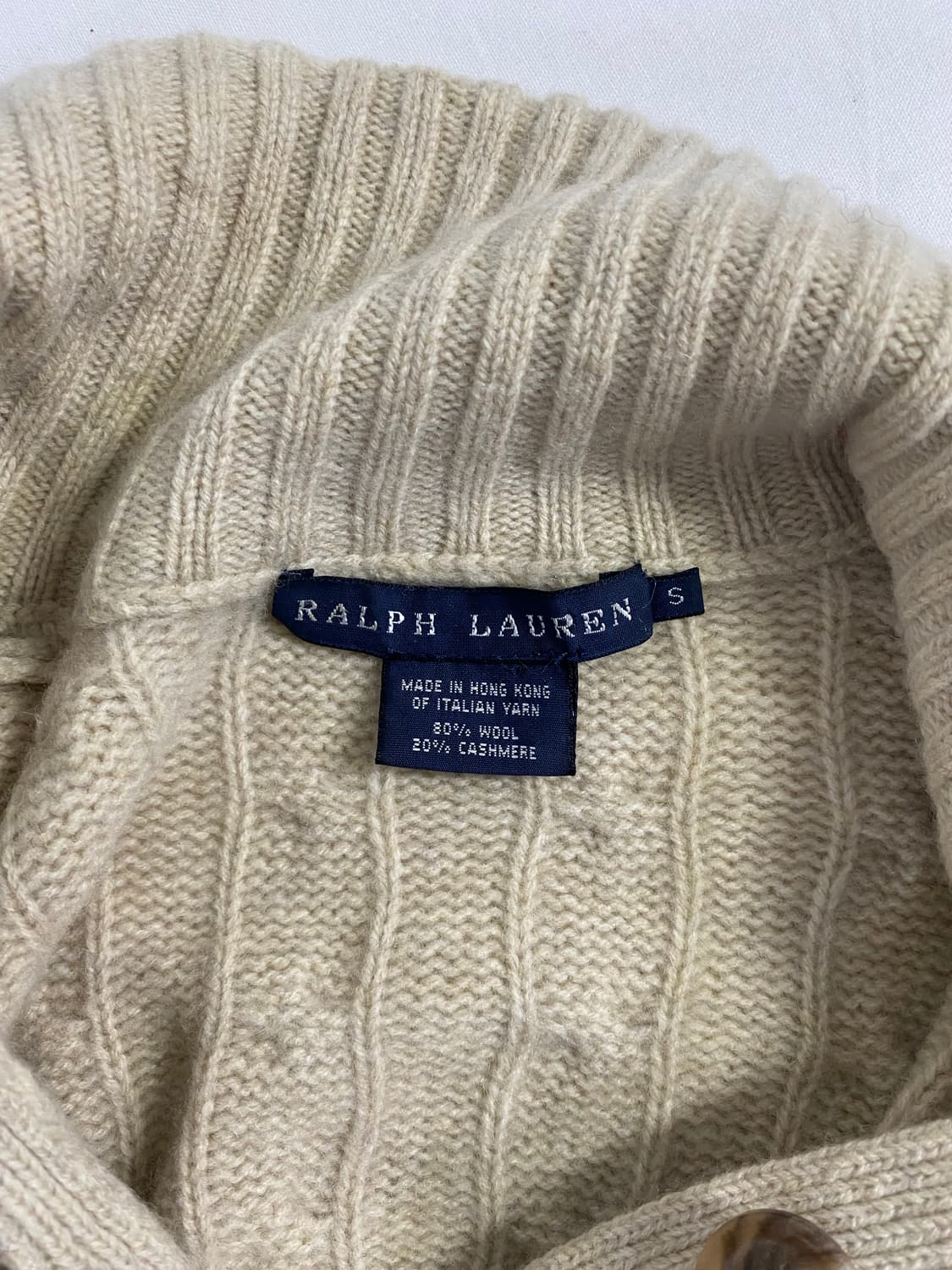 랄프로렌 폴로 꽈배기 울 니트 터틀넥 집업 S <511> 상품이미지4