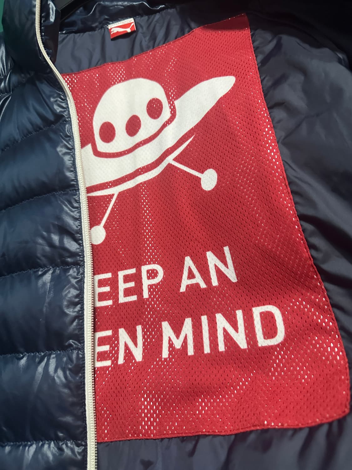 퓨마 경량패딩 네이비 M 상품이미지4