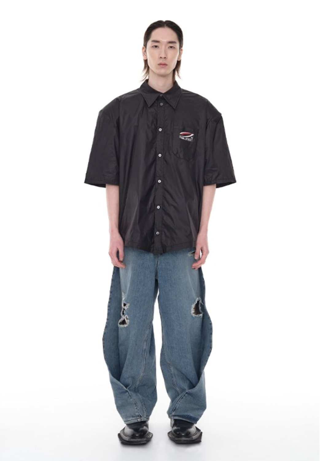 Common Sense Construct VFX 나일론 셔츠 블랙 상품이미지3