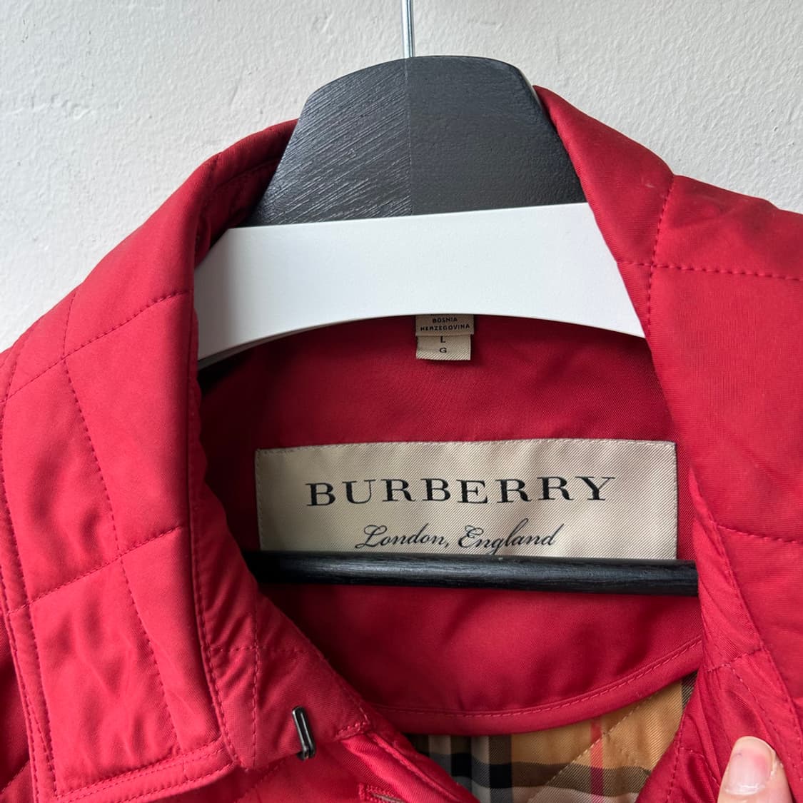 16422 - 버버리 레드 퀄팅 자켓 상품이미지5