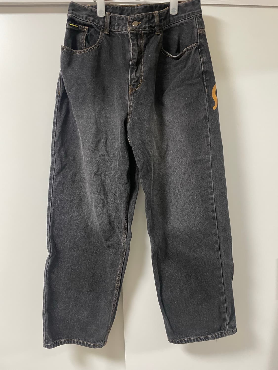 위캔더스 DWARF 데님팬츠 블랙 상품이미지4