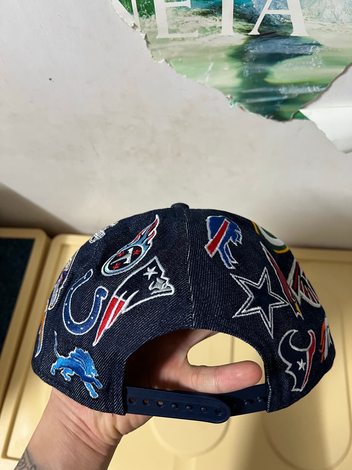 뉴에라 NFL 올 오버 스냅백 인디고 데님 스냅백 상품이미지2