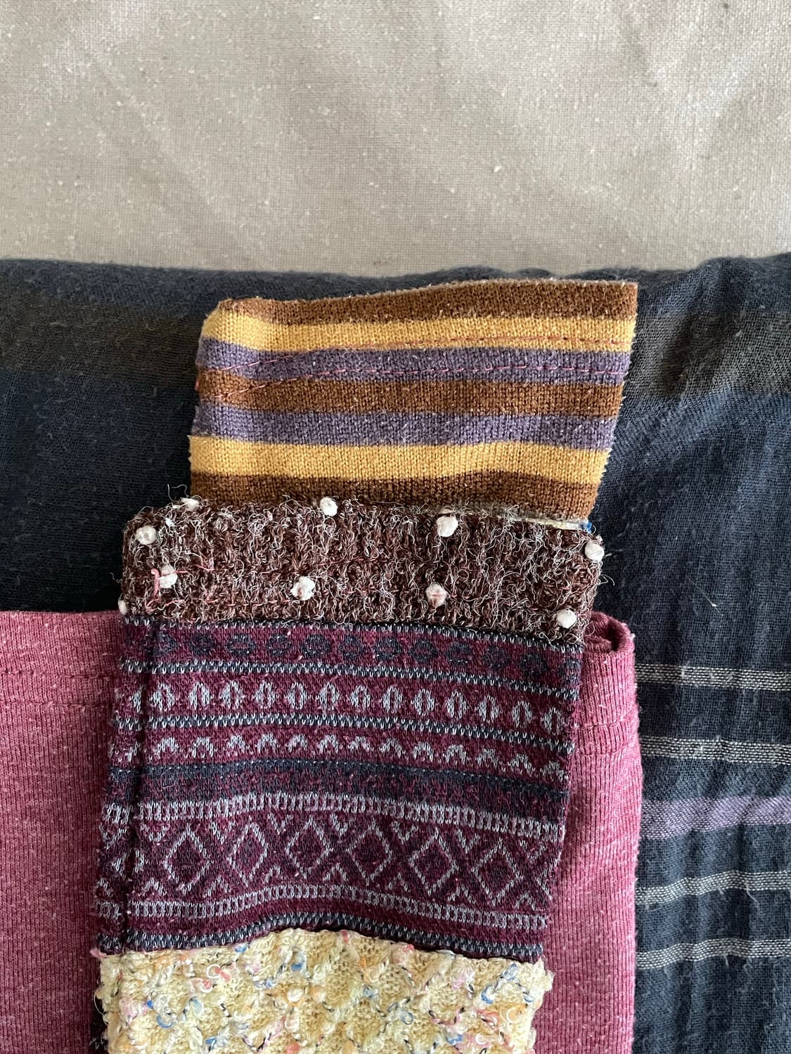 빈티지 패치워크 티셔츠 / 모리걸 하구미 히피 상품이미지3