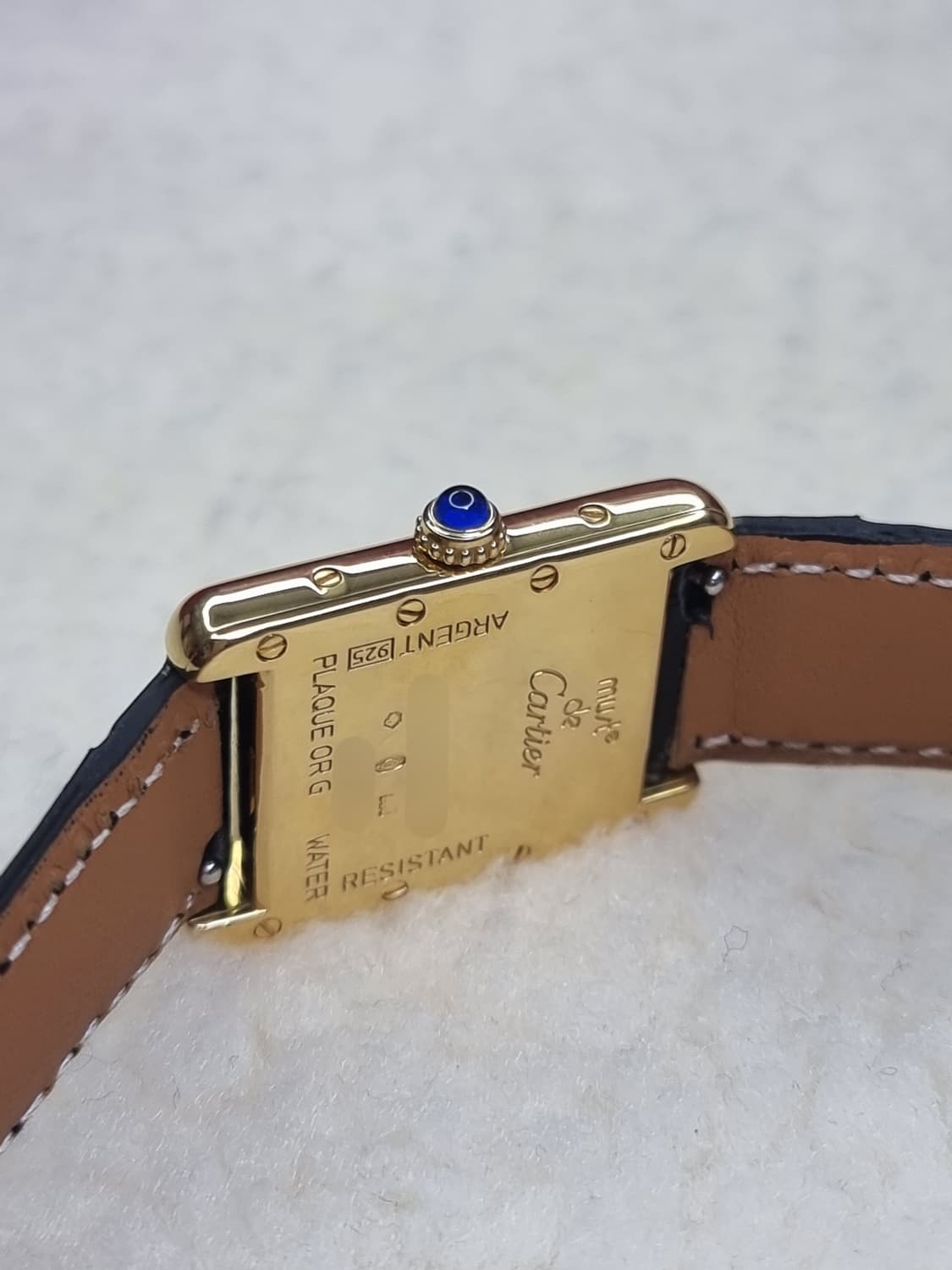 까르띠에 빈티지 탱크머스트 샴페인다이얼 골드 로만 디버클 스몰시계 99년 상품이미지3