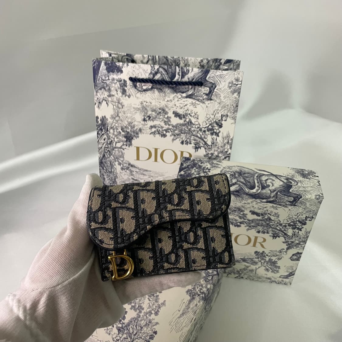 디올 오블리크 새들 카드지갑 상품이미지10