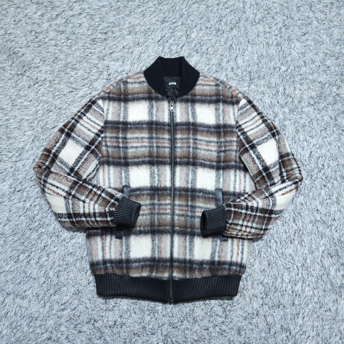 시스템옴므)100 모혼방 나일론 블루종점퍼 / 왕눈이샵 상품이미지1