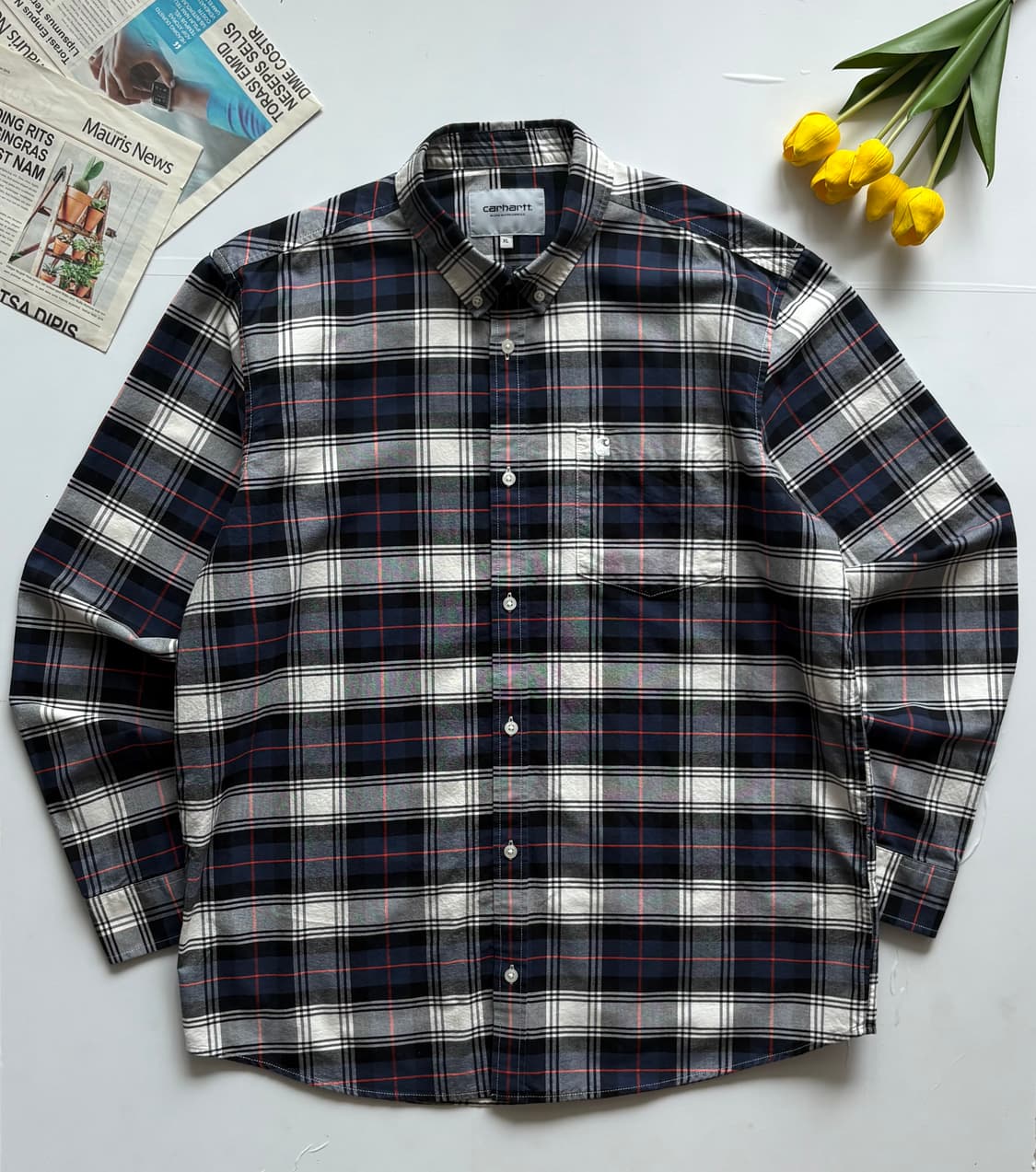 Carhartt 칼하트 타탄 체크 셔츠 상품이미지2