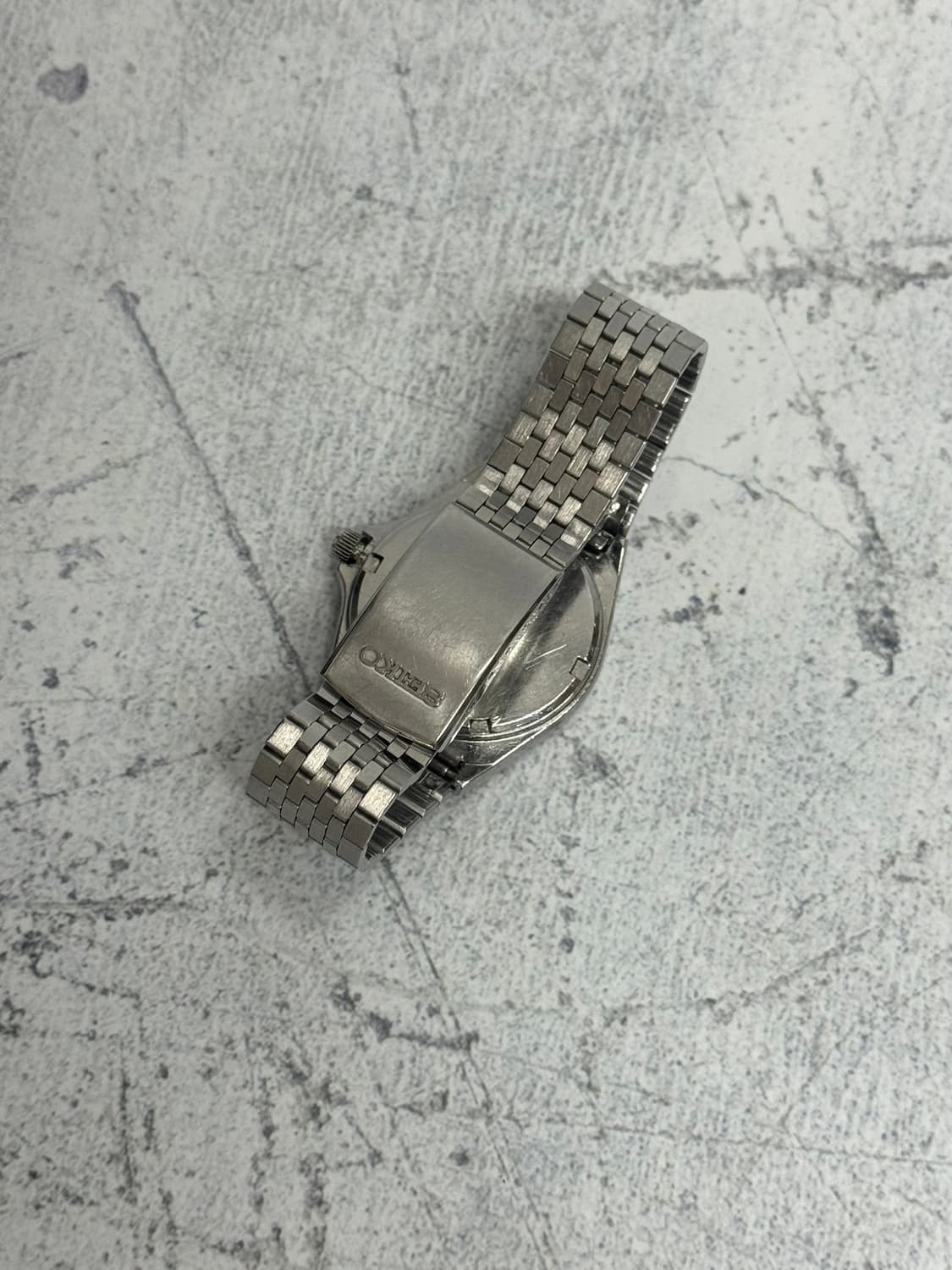 90s 빈티지 세이코 실버웨이브 로마인덱스 쿼츠 상품이미지7