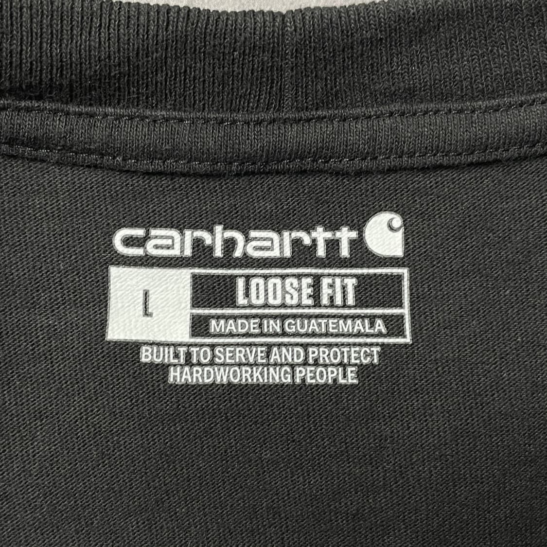 CARHARTT 칼하트K87 빈티지 블랙 포켓 반팔 티셔츠 A01037 상품이미지9