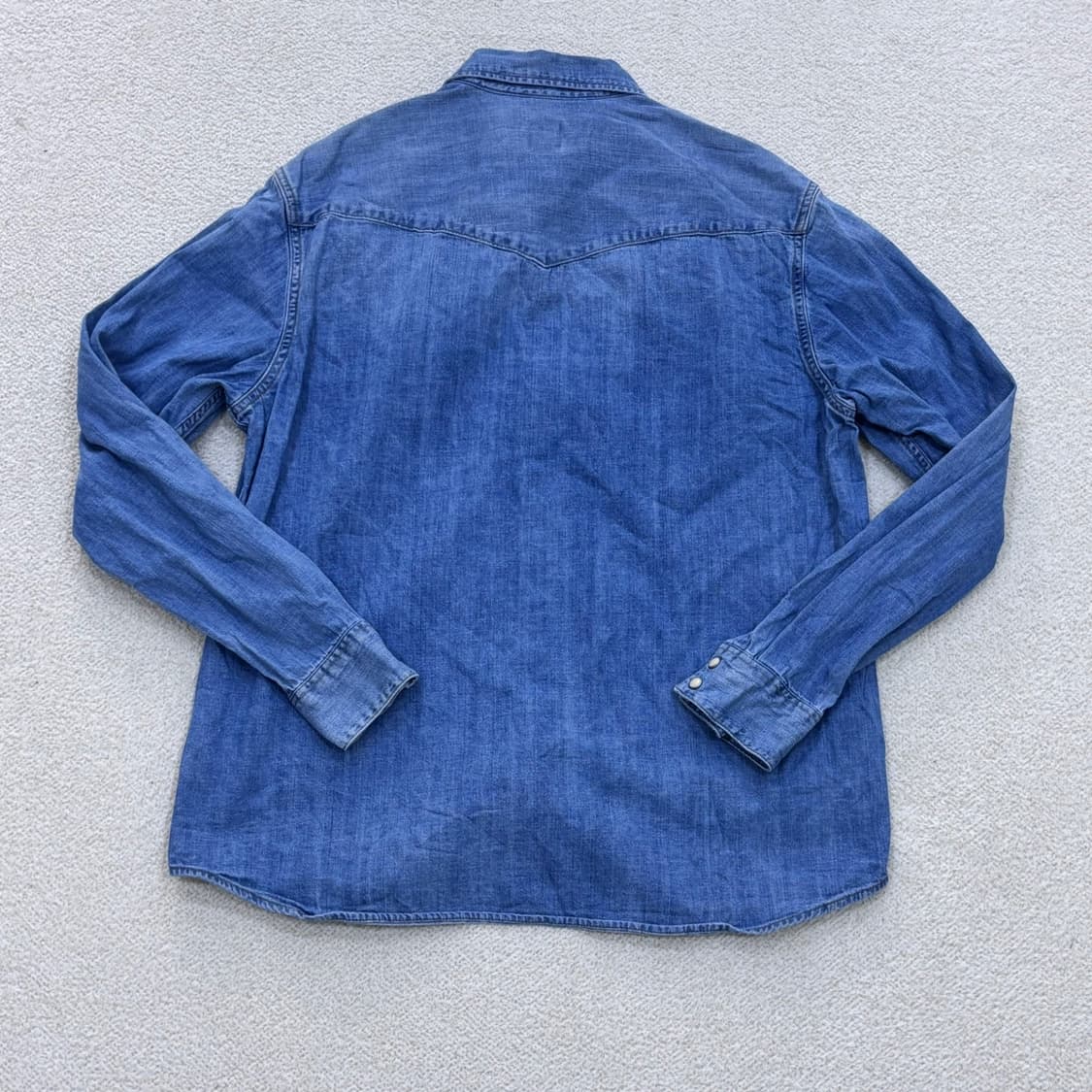 L/S H&M 빈티지 웨스턴 데님 셔츠 0326E 상품이미지2