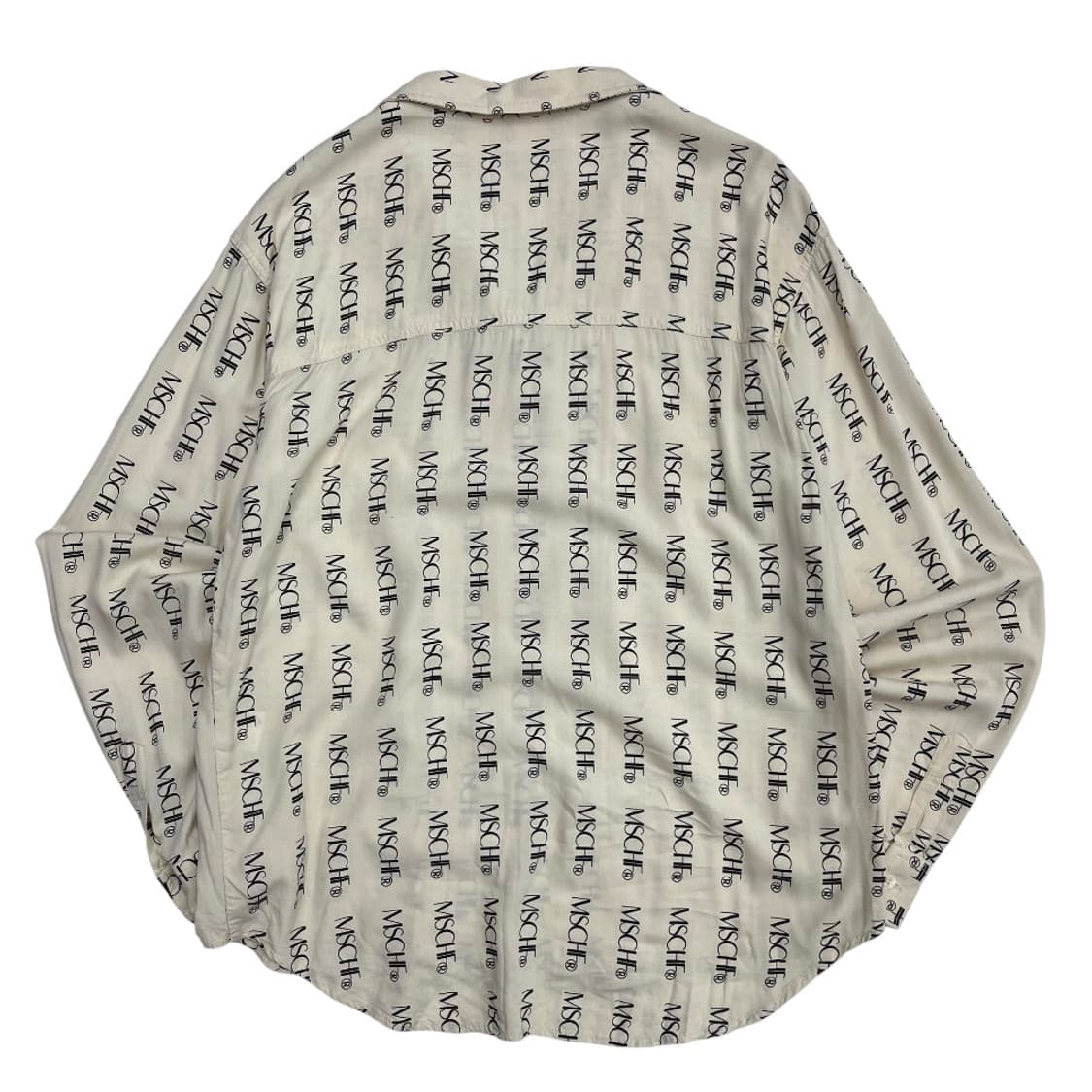 미스치프 로고 패턴 베이지 리비트 셔츠 상품이미지3