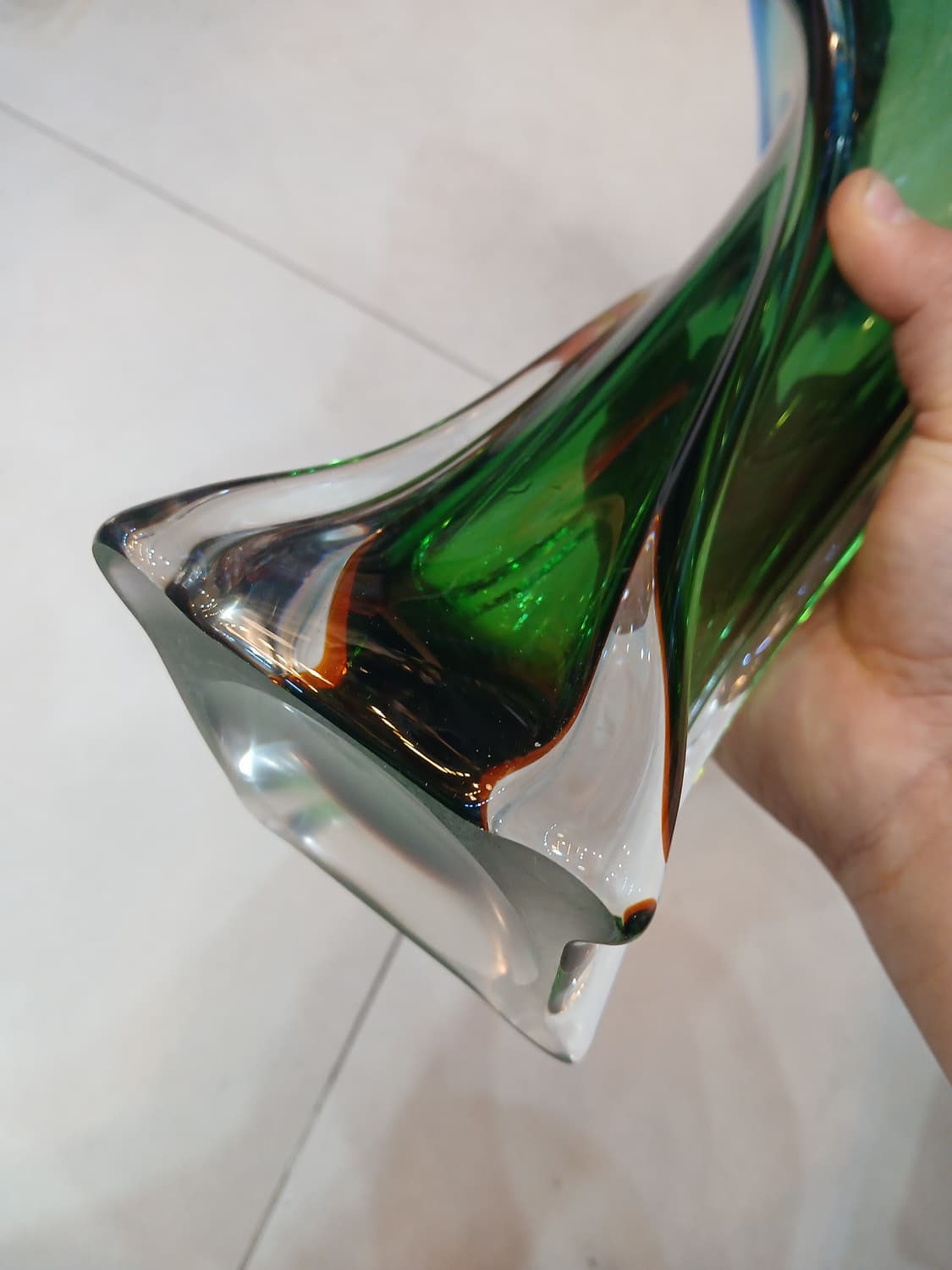 빈티지 일본 마루티 글라스 화병 상품이미지4