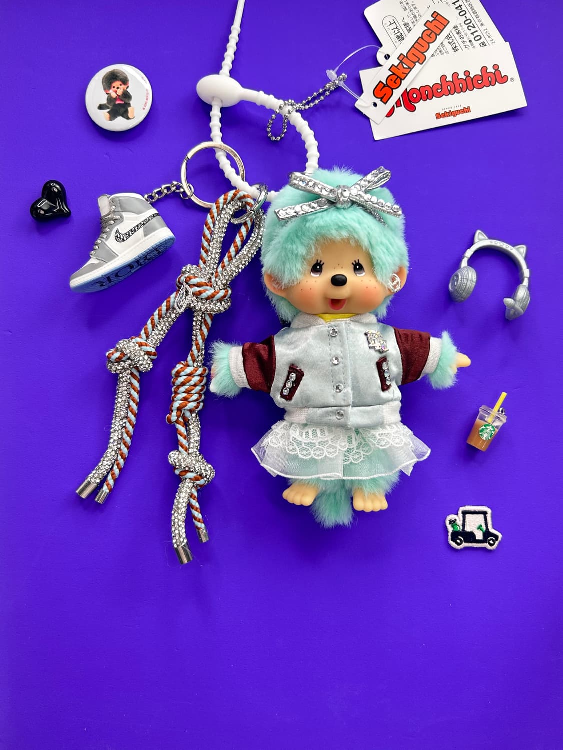 (65) ✨💚정품몬치치커스텀 민트 퍼 리본 스타일 상품이미지1