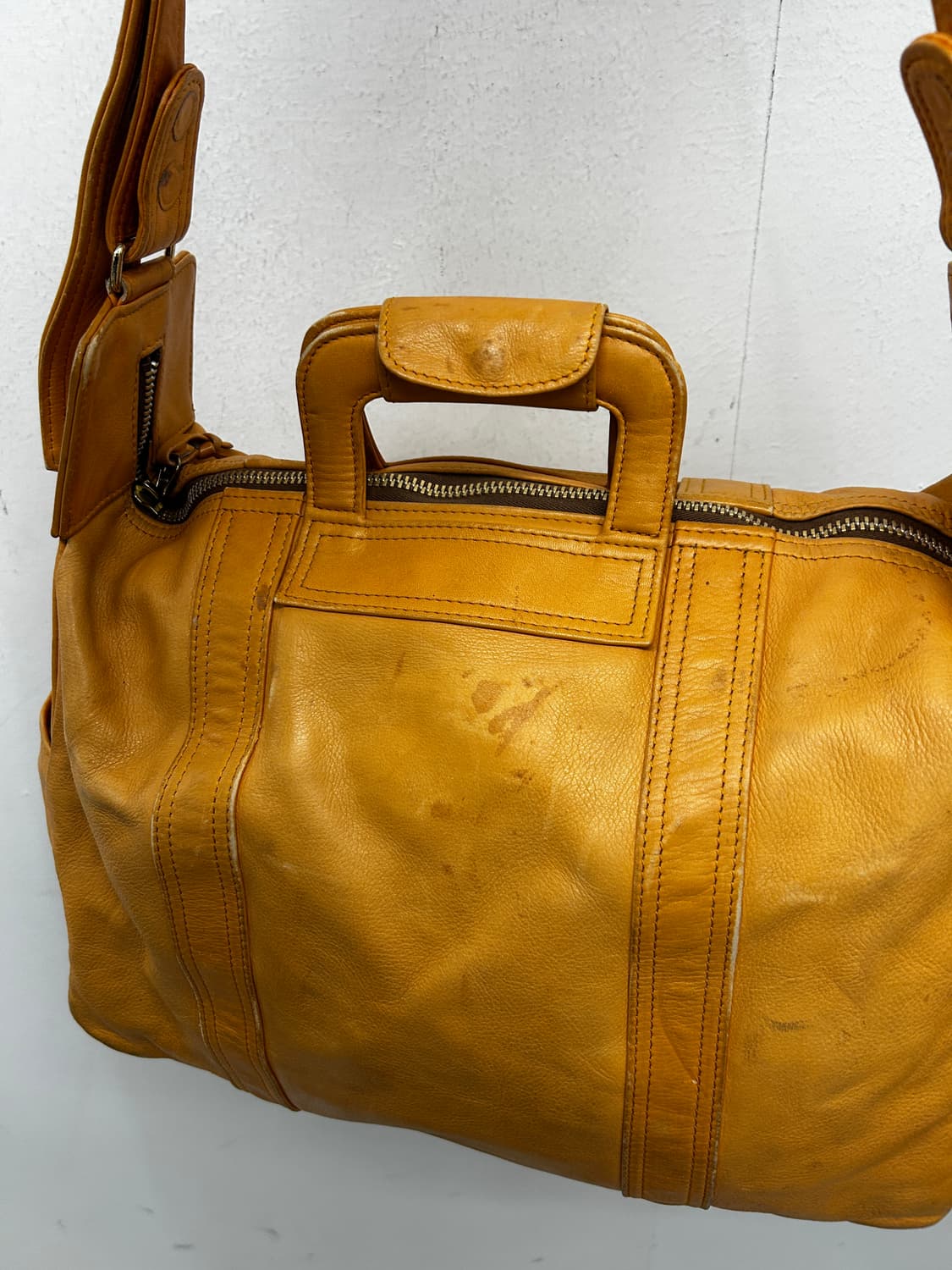 빈티지 레더 2way 보스톤백 상품이미지5