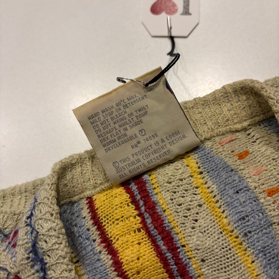 [S] 쿠지 OG 니트 가디건 멀티컬러 D44 상품이미지7