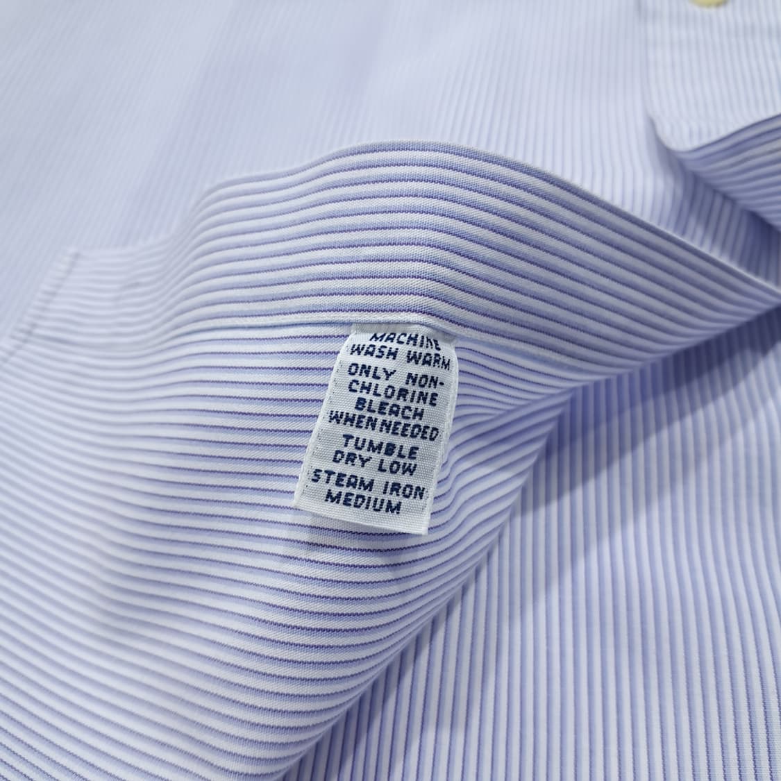 CL928 XL 폴로 90s 블루 핀스트라이프 버튼다운 셔츠 남방 상품이미지5