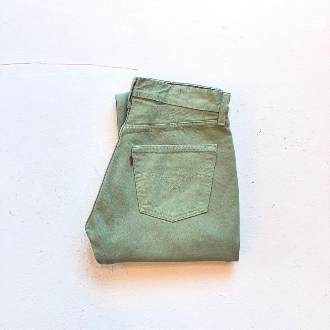 90's 리바이스 501 모스그린 데님진 상품이미지1