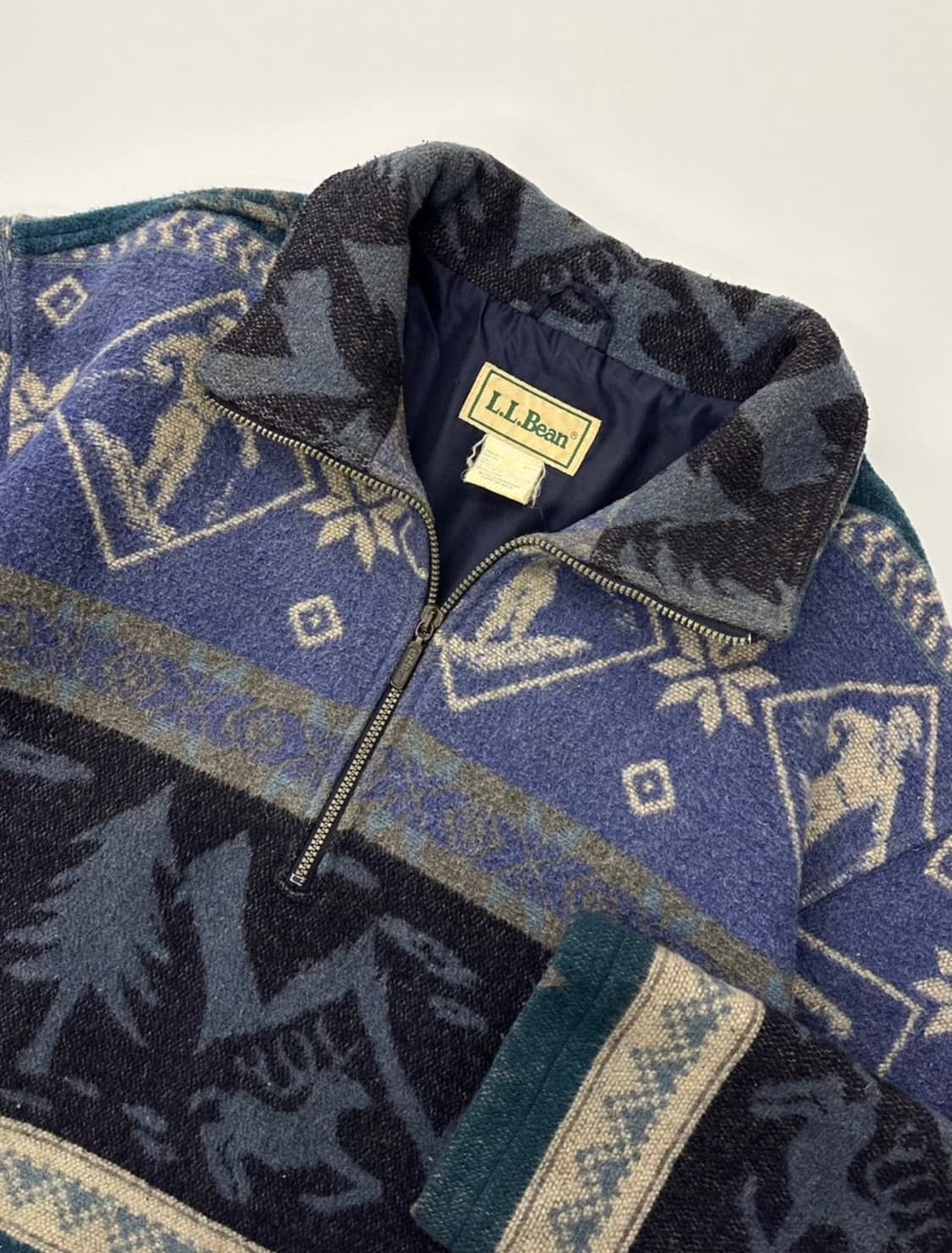 엘엘빈 90s 노르딕 플리스 아노락 자켓 상품이미지1