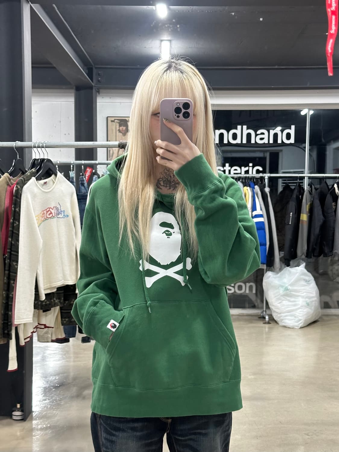 베이프 에이프 해적 크로스본 풀오버 후드티 상품이미지1