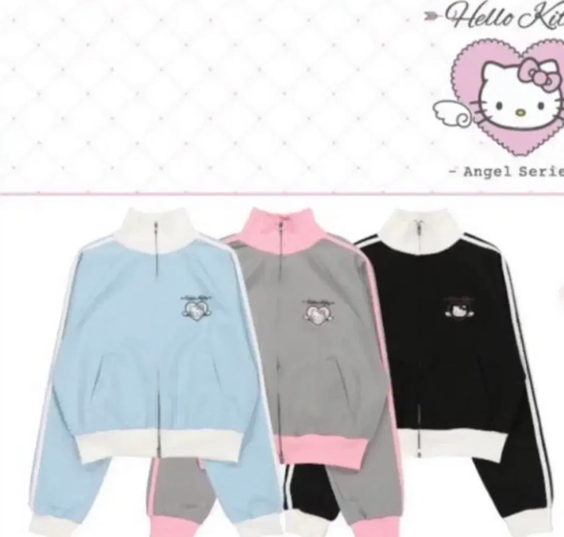 단종)스핀즈 키티 (엔젤키티) 져지 (자켓) 블루/ 블랙 상품이미지1