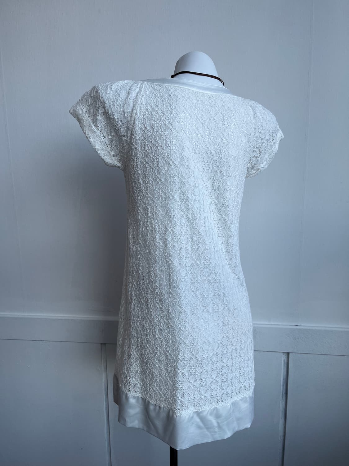 레이스 새틴 포켓 라글란 탑 상품이미지5