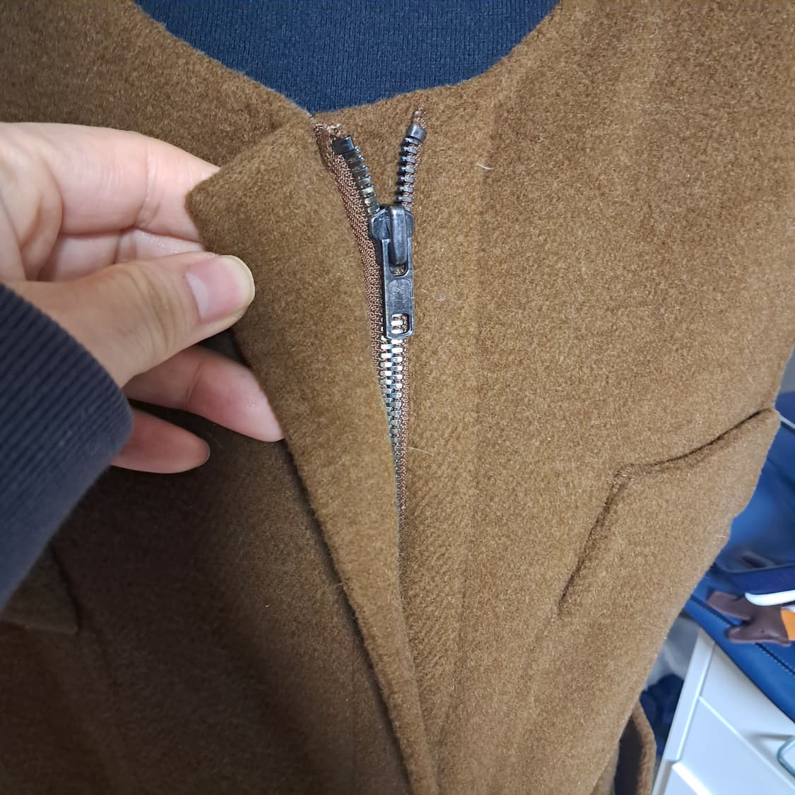 오브제 강지영 모, 앙고라 베스트 조끼 55~날씬66 상품이미지5