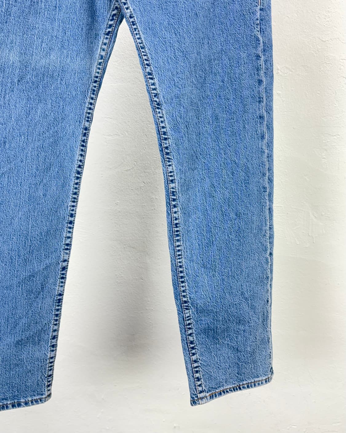 리바이스 프리미엄 505 빅 E 풀 렝스드 라이트 블루 데님 팬츠 상품이미지5