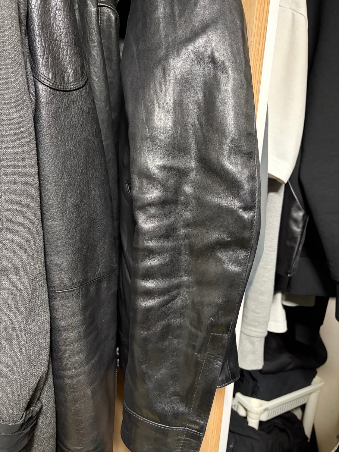 Rip van winkle 홀스 하이드 하이넥 레더 자켓 3 상품이미지3