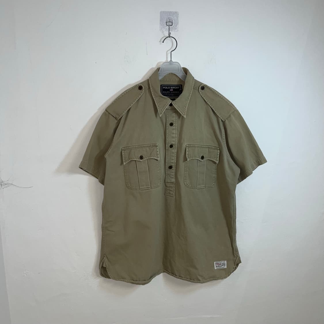 90s Polo Sport Twill Cotton Half Shirts 상품이미지3