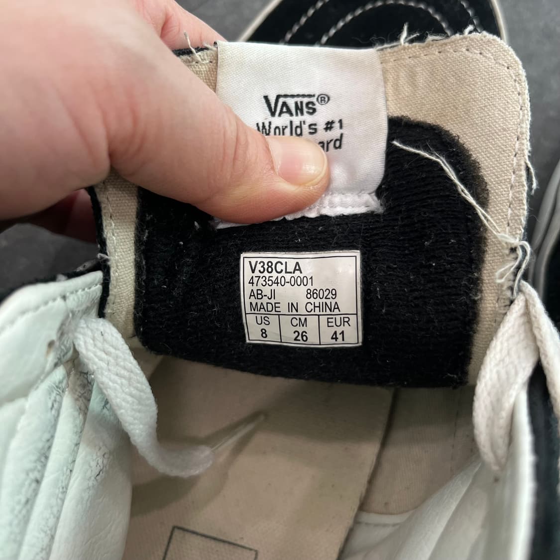 반스 스케이트보드 하이 블랙 260 상품이미지4