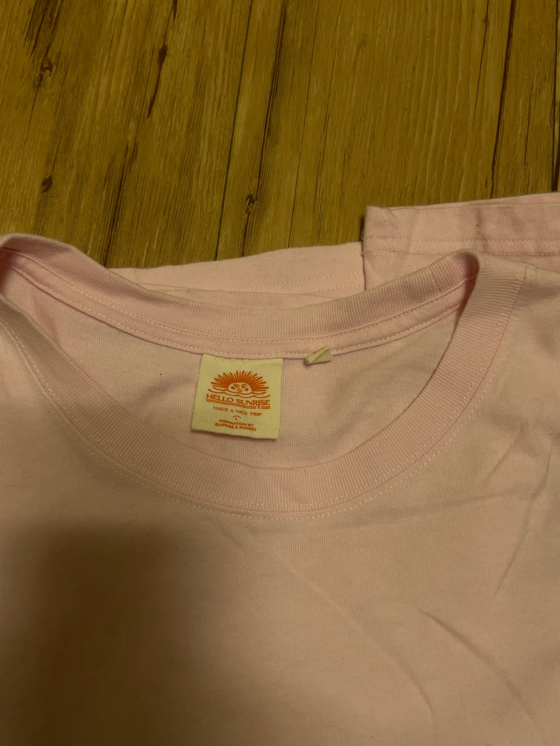 헬로 선라이즈 HS OG Logo Tee_Light Pink L 상품이미지3