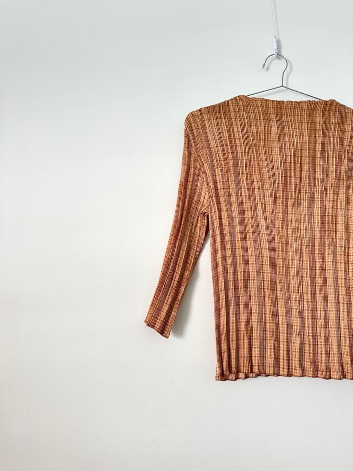 Slim pleats top / brick orange 상품이미지2