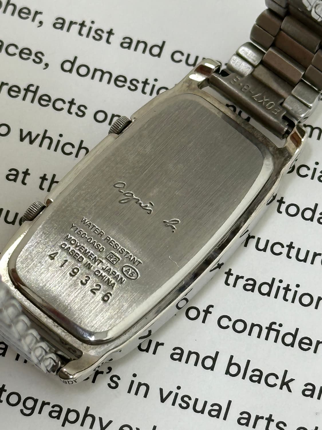 아네스베 agnes b 듀얼타임 시계 상품이미지9