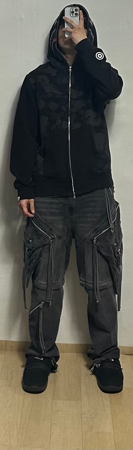 베이프 리플렉션 카모 샤크 후드집업 상품이미지10