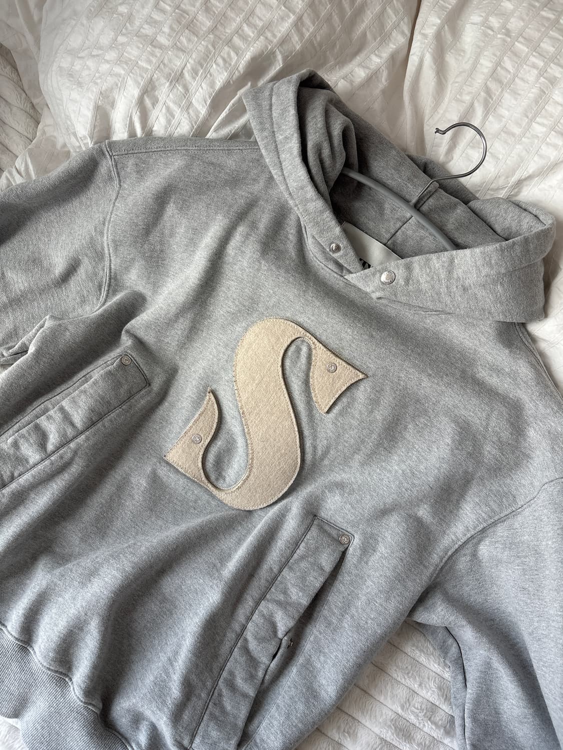 세터 후드티 그레이 s 상품이미지1