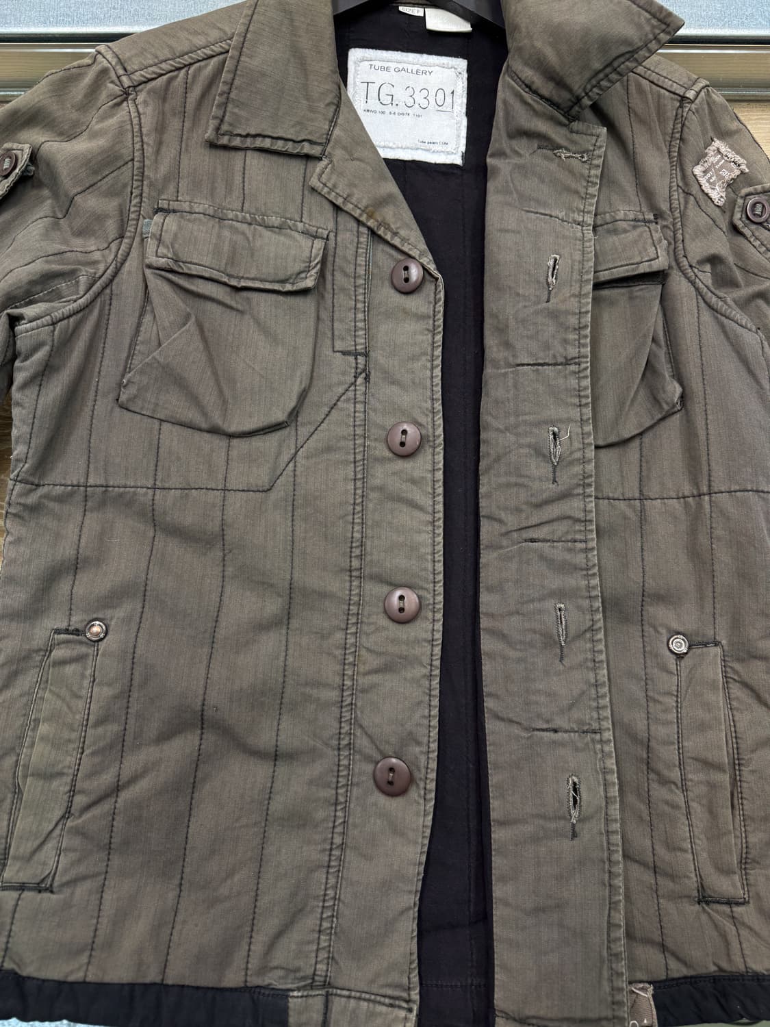 튜브 갤러리 퀼티드 아미 자켓 상품이미지5