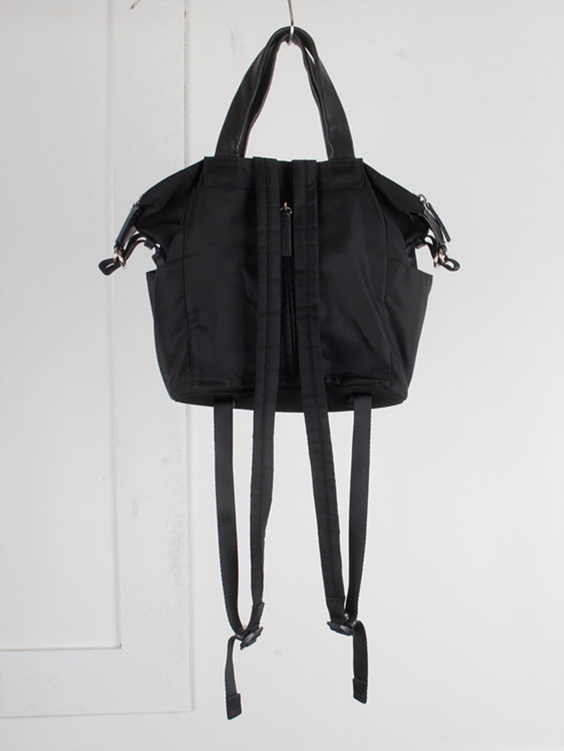 Y'SACCS Leather Flapped Nylon 2way bag 상품이미지3