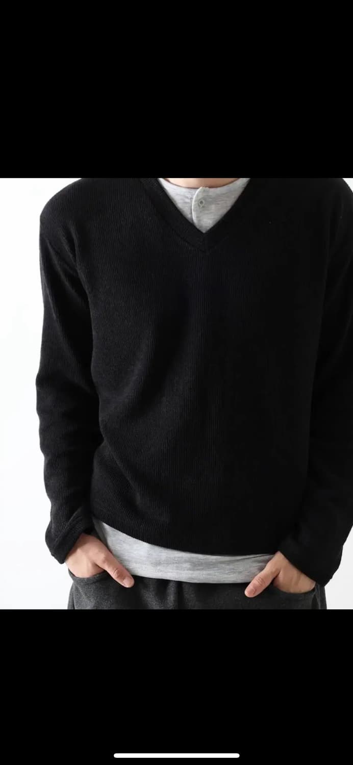 포에르미 foerme 레이어드 v넥 니트 상품이미지2