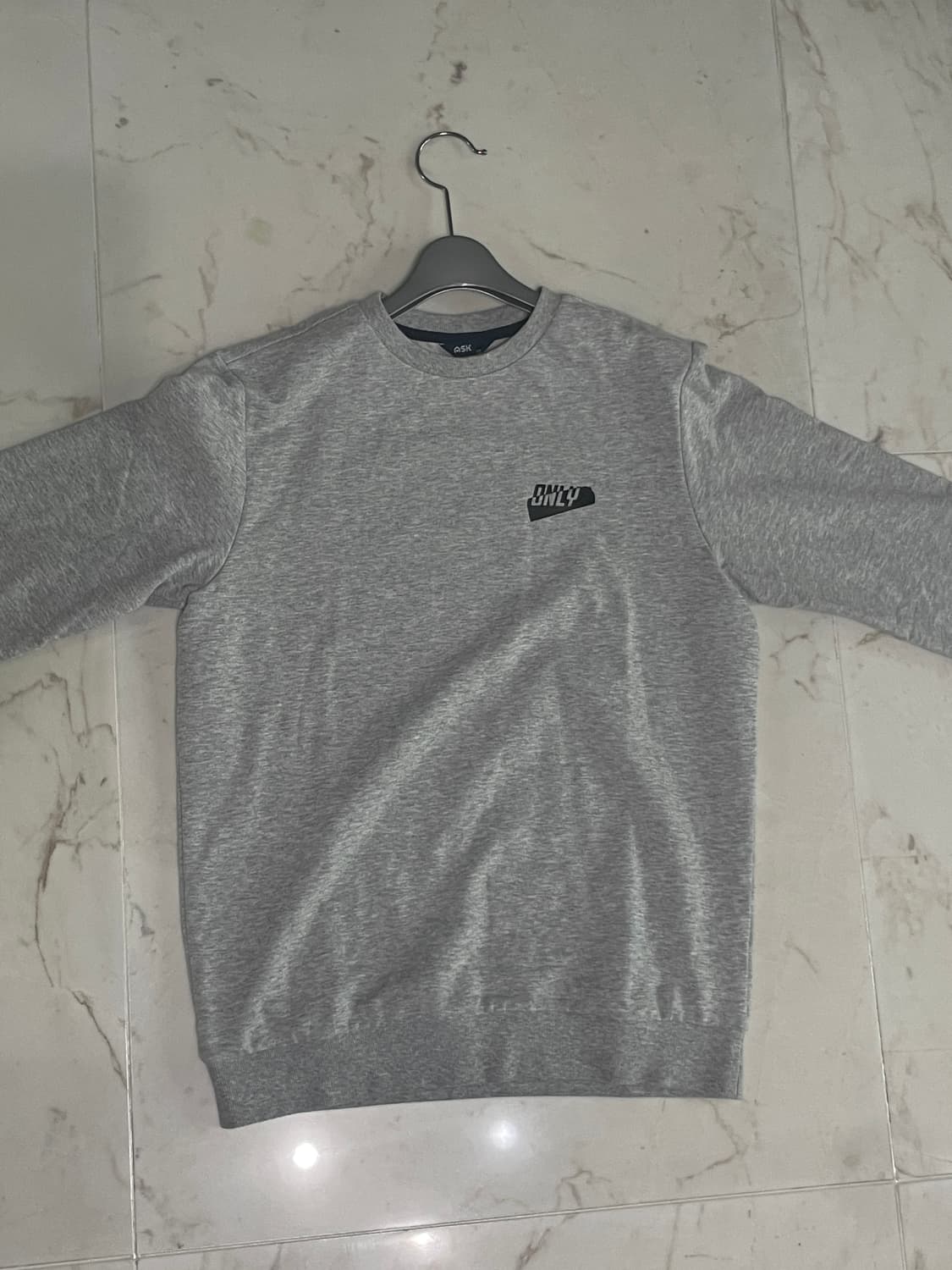 ASK 그레이 회색 맨투맨 상품이미지1