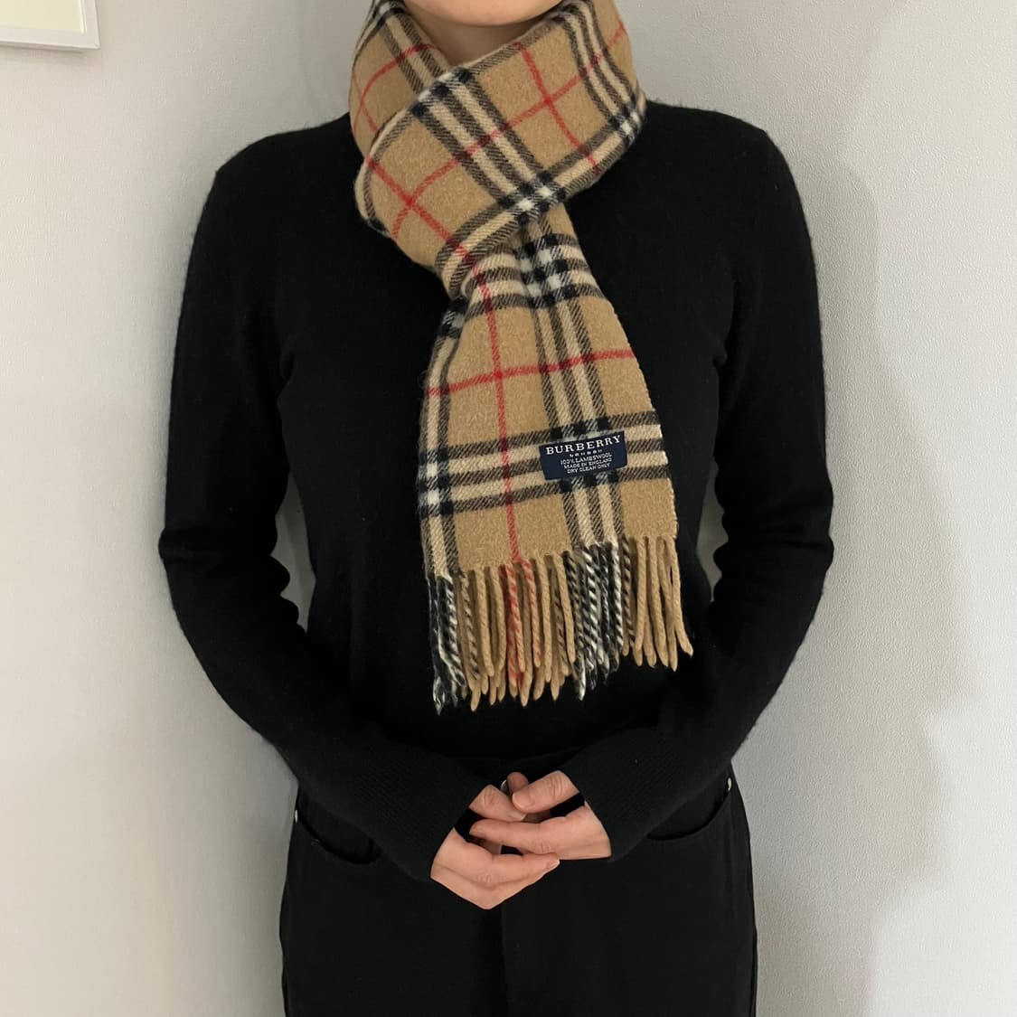 [정품] 버버리 베이지 노바체크 램스울 머플러 (burberry) 상품이미지1