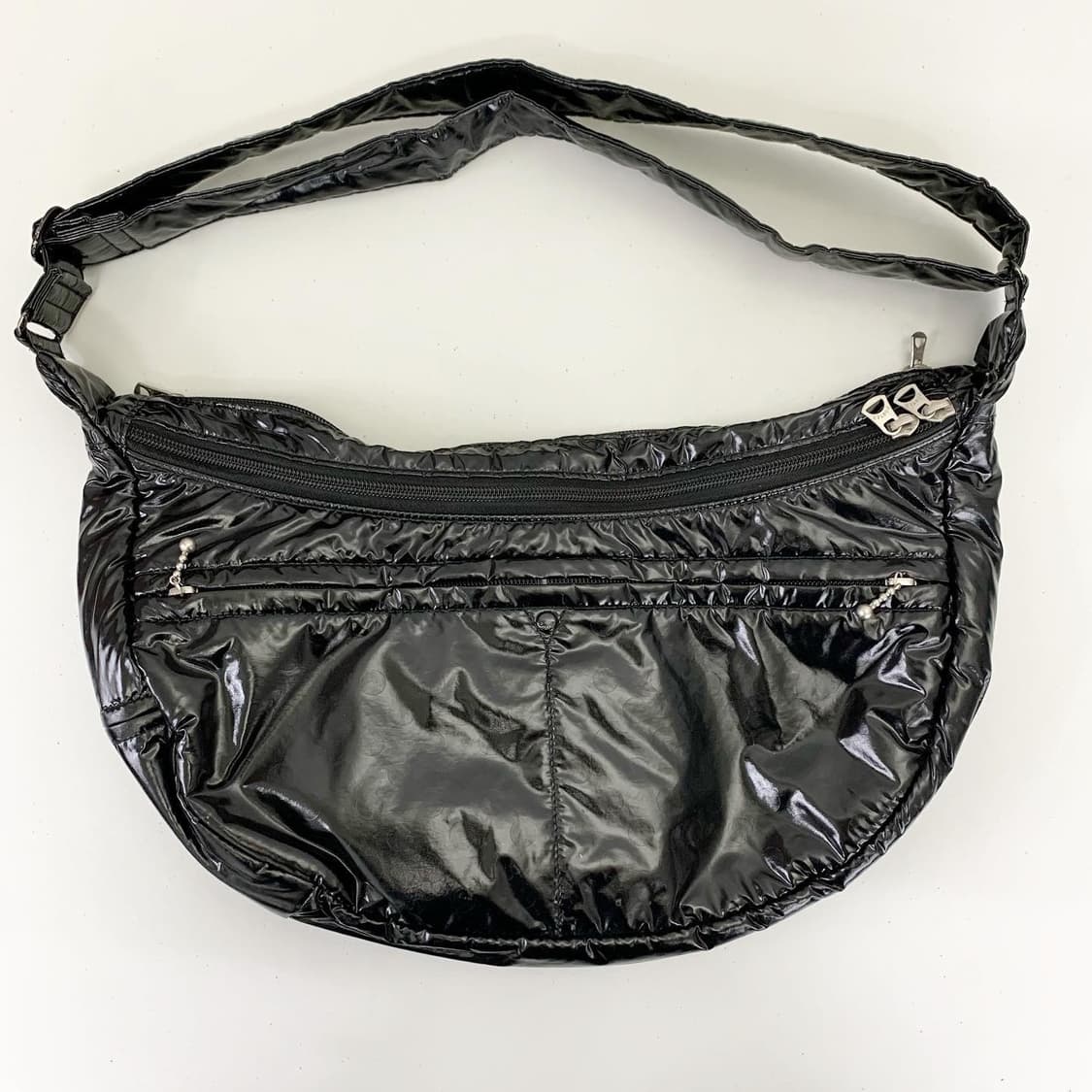 요시다 포터 블랙 유광 에나멜 크로스백 상품이미지4